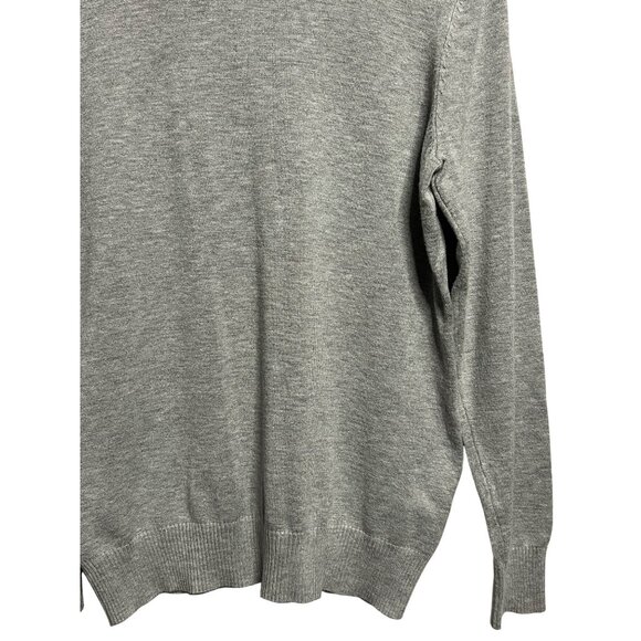 Joseph A. Men's Size M Grey Turtleneck Sweater Stretch Ribbed SOFT Comfortable - Picture 7 of 16